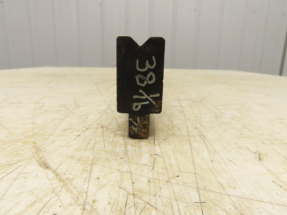 Press Brake Die 38" Long 90° V 3/8" W 3/16" D 1-3/4" H 1/2" Tang