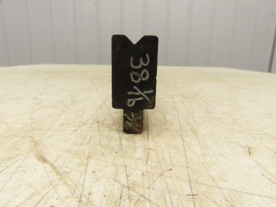 Press Brake Die 38" Long 90° V 3/8" W 3/16" D 1-3/4" H 1/2" Tang