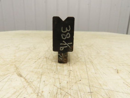 Press Brake Die 38" Long 90° V 3/8" W 3/16" D 1-3/4" H 1/2" Tang