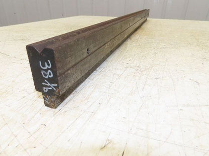 Press Brake Die 38" Long 90° V 3/8" W 3/16" D 1-3/4" H 1/2" Tang