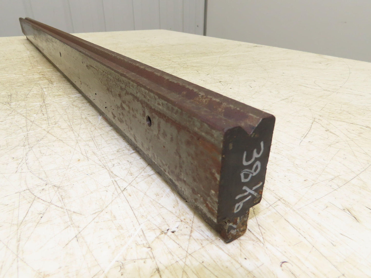 Press Brake Die 38" Long 90° V 3/8" W 3/16" D 1-3/4" H 1/2" Tang