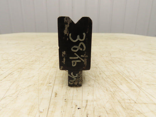 Press Brake Die 38" Long 90° V 3/8" W 3/16" D 1-3/4" H 1/2" Tang