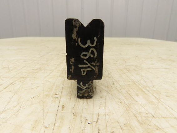 Press Brake Die 38" Long 90° V 3/8" W 3/16" D 1-3/4" H 1/2" Tang