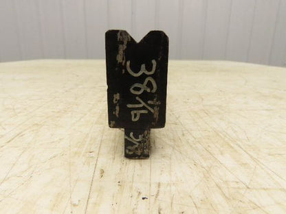 Press Brake Die 38" Long 90° V 3/8" W 3/16" D 1-3/4" H 1/2" Tang