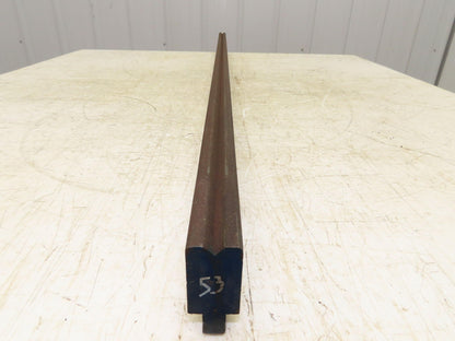 Press Brake Die 53" Long 90° V 5/16" W 3/16" D 1-3/4" H 1/2" Tang