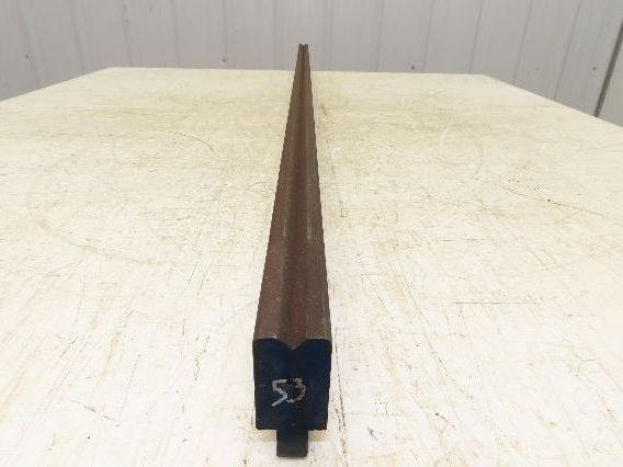Press Brake Die 53" Long 90° V 5/16" W 3/16" D 1-3/4" H 1/2" Tang