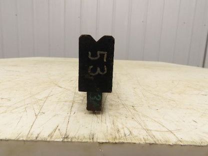 Press Brake Die 53" Long 90° V 5/16" W 3/16" D 1-3/4" H 1/2" Tang