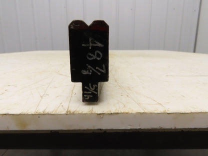 Press Brake Die 48-7/8" Long 90° V 5/16" W 1/8" D 1-3/4" H 1/2" Tang