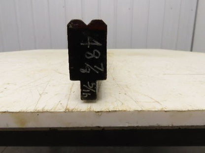 Press Brake Die 48-7/8" Long 90° V 5/16" W 1/8" D 1-3/4" H 1/2" Tang