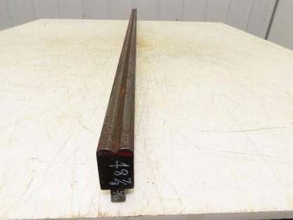 Press Brake Die 48-7/8" Long 90° V 5/16" W 1/8" D 1-3/4" H 1/2" Tang