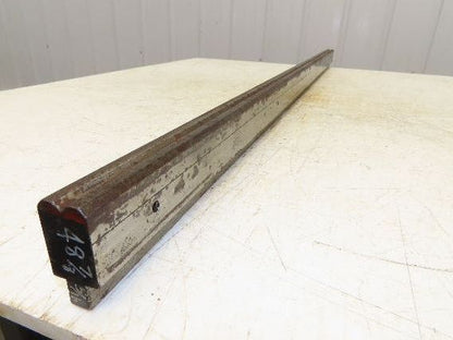 Press Brake Die 48-7/8" Long 90° V 5/16" W 1/8" D 1-3/4" H 1/2" Tang