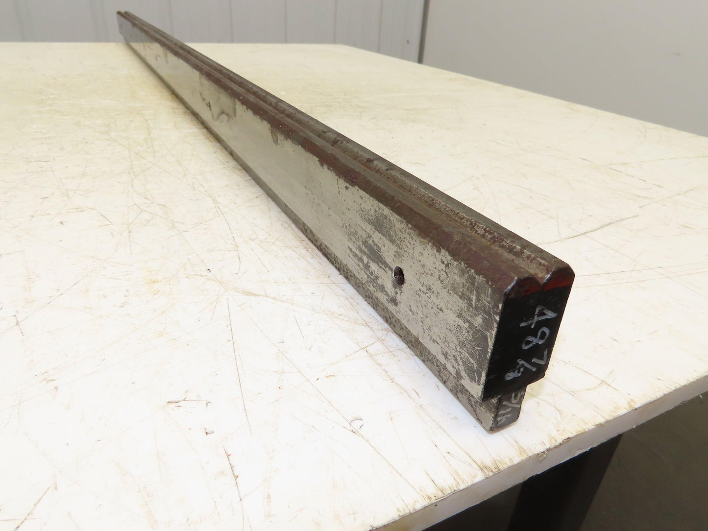Press Brake Die 48-7/8" Long 90° V 5/16" W 1/8" D 1-3/4" H 1/2" Tang