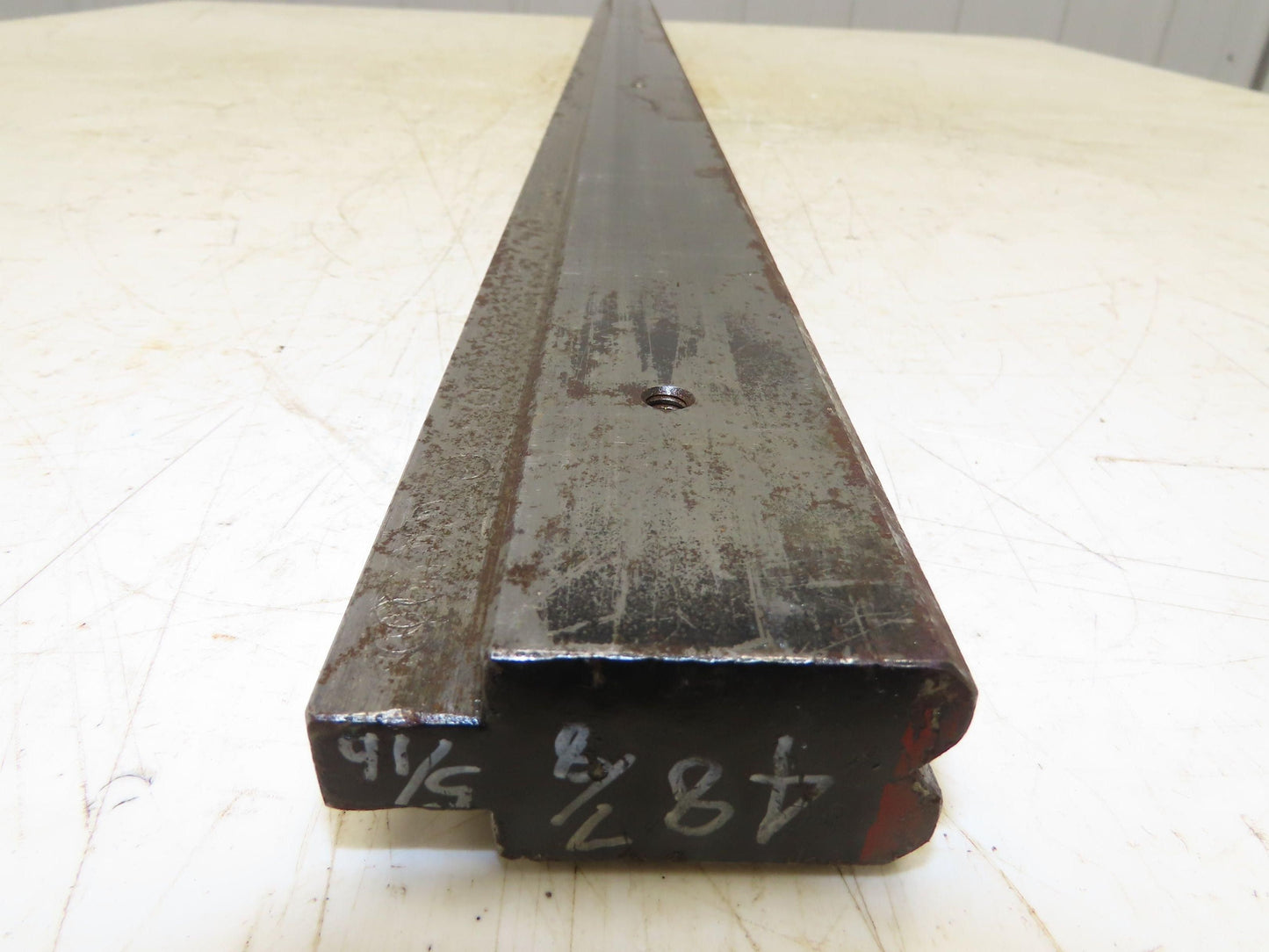 Press Brake Die 48-7/8" Long 90° V 5/16" W 1/8" D 1-3/4" H 1/2" Tang