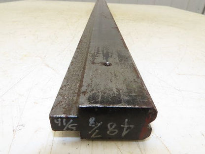 Press Brake Die 48-7/8" Long 90° V 5/16" W 1/8" D 1-3/4" H 1/2" Tang