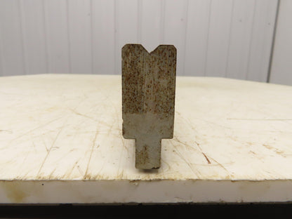Press Brake Die 48-3/16" Long 90° V 1/4" W 5/32" D 1-3/4" H 1/2" Tang