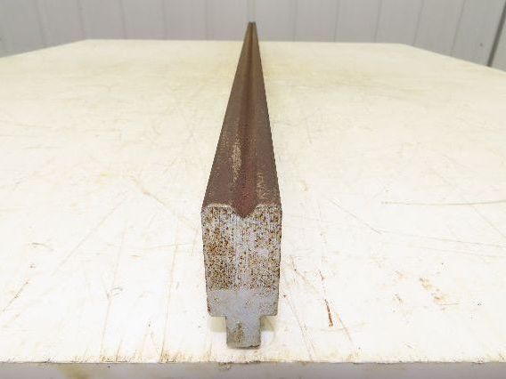 Press Brake Die 48-3/16" Long 90° V 1/4" W 5/32" D 1-3/4" H 1/2" Tang