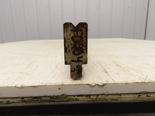 Press Brake Die 48-3/16" Long 90° V 1/4" W 5/32" D 1-3/4" H 1/2" Tang