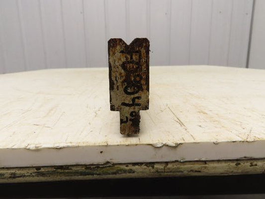 Press Brake Die 48-3/16" Long 90° V 1/4" W 5/32" D 1-3/4" H 1/2" Tang