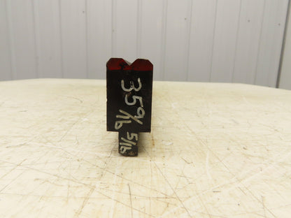 Press Brake Die 35-1/2" Long 90° V 5/16" W 3/16" D 1-3/4" H 1/2" Tang