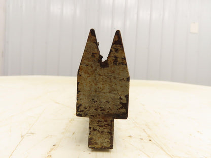 Press Brake Die 47-1/2" Long 30° Acute V 3/8" W 11/16" D 1-3/4" H 1/2" Tang
