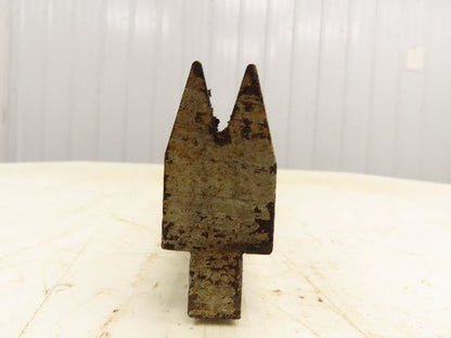 Press Brake Die 47-1/2" Long 30° Acute V 3/8" W 11/16" D 1-3/4" H 1/2" Tang