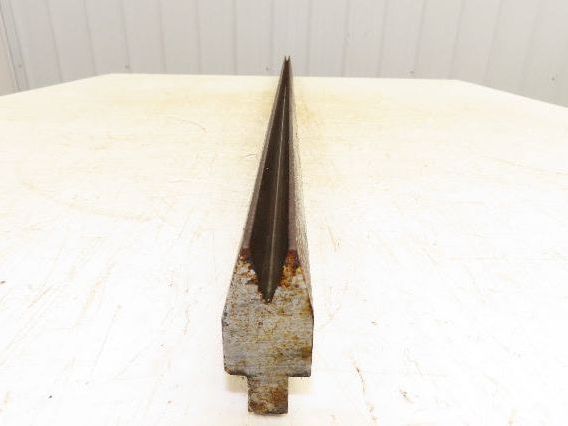 Press Brake Die 47-1/2" Long 30° Acute V 3/8" W 11/16" D 1-3/4" H 1/2" Tang