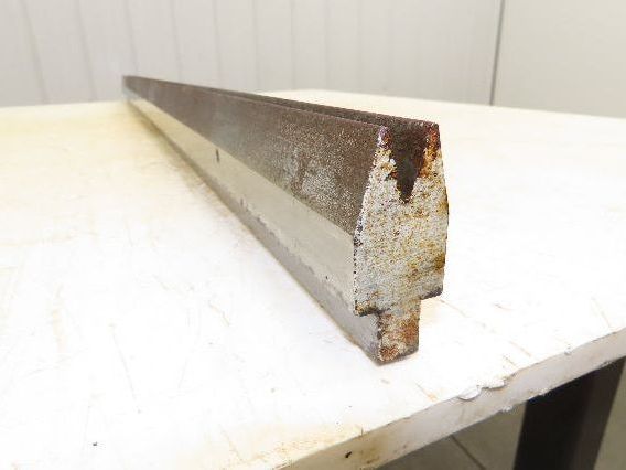Press Brake Die 47-1/2" Long 30° Acute V 3/8" W 11/16" D 1-3/4" H 1/2" Tang