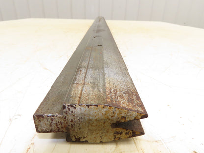 Press Brake Die 47-1/2" Long 30° Acute V 3/8" W 11/16" D 1-3/4" H 1/2" Tang