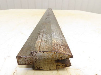 Press Brake Die 47-1/2" Long 30° Acute V 3/8" W 11/16" D 1-3/4" H 1/2" Tang