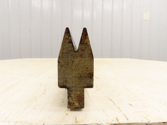 Press Brake Die 47-1/2" Long 30° Acute V 3/8" W 11/16" D 1-3/4" H 1/2" Tang