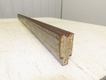 Press Brake Die 45-1/8" Long 90° V 3/8" W 3/16" D 1-3/4" H 1/2" Tang