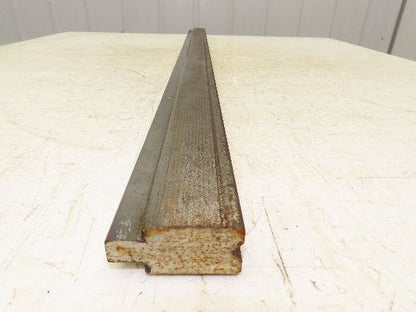 Press Brake Die 45-1/8" Long 90° V 3/8" W 3/16" D 1-3/4" H 1/2" Tang