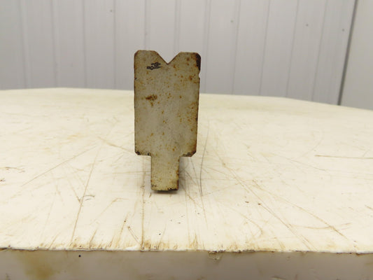 Press Brake Die 45-1/8" Long 90° V 3/8" W 3/16" D 1-3/4" H 1/2" Tang