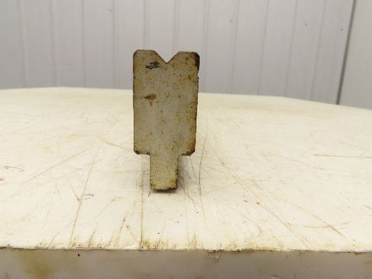Press Brake Die 45-1/8" Long 90° V 3/8" W 3/16" D 1-3/4" H 1/2" Tang