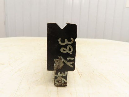 Press Brake Die 38-5/8" Long 90° V 3/8" W 3/16" D 1-3/4" H 1/2" Tang
