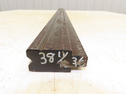 Press Brake Die 38-5/8" Long 90° V 3/8" W 3/16" D 1-3/4" H 1/2" Tang