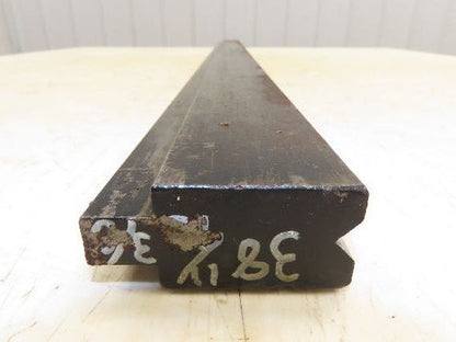 Press Brake Die 38-5/8" Long 90° V 3/8" W 3/16" D 1-3/4" H 1/2" Tang