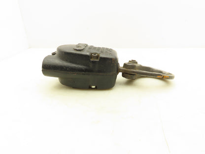 CM Lodestar 2 Ton Lower Hook Block Assembly Double Chain Latchlok Black 627-860