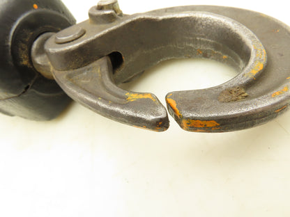 CM Lodestar 2 Ton Lower Hook Block Assembly Double Chain Latchlok Black 627-860