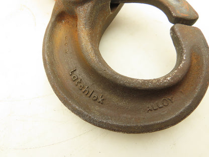 CM Lodestar 2 Ton Double Chain Lower Hook Block Assembly Latchlok Orange 627-860