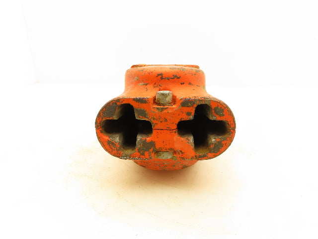 CM Lodestar 2 Ton Double Chain Lower Hook Block Assembly Latchlok Orange 627-860