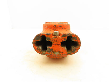 CM Lodestar 2 Ton Double Chain Lower Hook Block Assembly Latchlok Orange 627-860