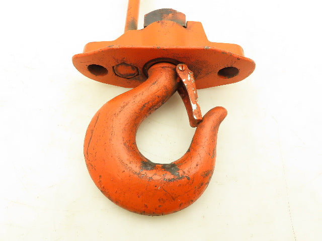 CM Lodestar 2 Ton Hoist Upper Rigid Hook Suspension Latch Hook Orange 627-710