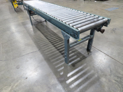 Hytrol 24"x 10' Accumulation Roller Conveyor 21"BF O-Ring Line Shaft Drive 64FPM