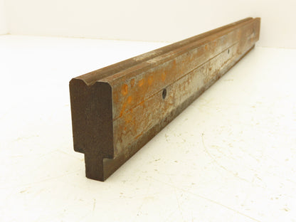 Press Brake Die 23-9/16" Long 90° V 1/4" W 1/8" D 1-3/4" H 1/2" Tang