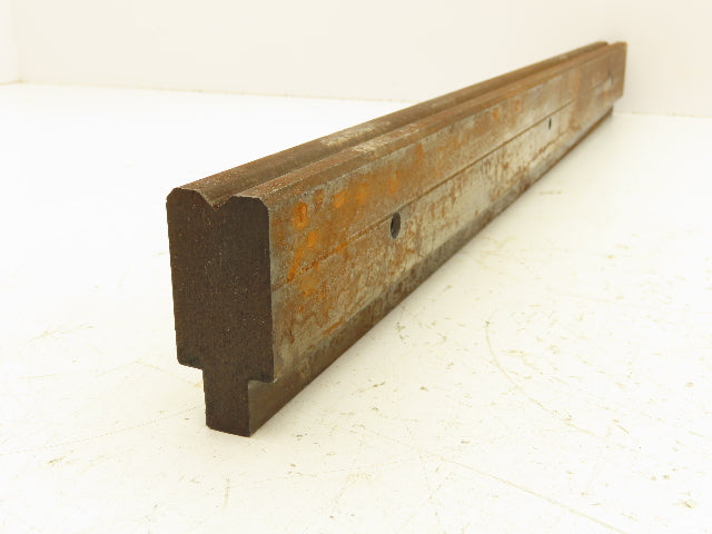 Press Brake Die 23-9/16" Long 90° V 1/4" W 1/8" D 1-3/4" H 1/2" Tang
