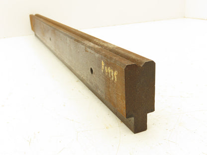 Press Brake Die 23-9/16" Long 90° V 1/4" W 1/8" D 1-3/4" H 1/2" Tang