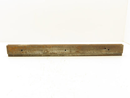 Press Brake Die 23-9/16" Long 90° V 1/4" W 1/8" D 1-3/4" H 1/2" Tang