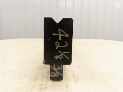 Press Brake Die 42-1/8" Long 90° V 3/8" W 3/16" D 1-3/4" H 1/2" Tang