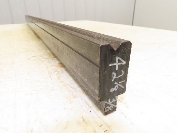 Press Brake Die 42-1/8" Long 90° V 3/8" W 3/16" D 1-3/4" H 1/2" Tang